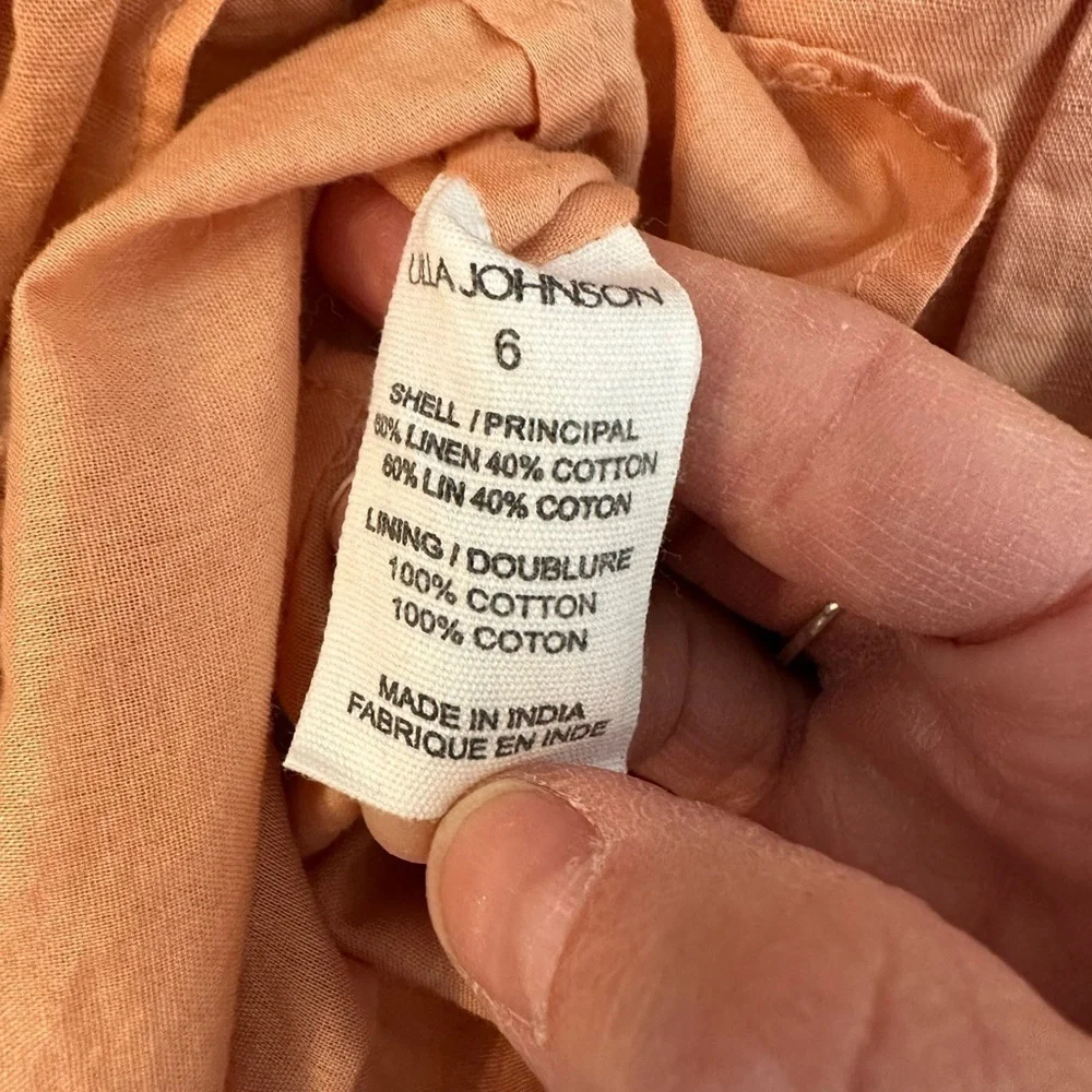 New! ULLA JOHNSON Savannah Mini Dress Azalea - Picture 9 of 11